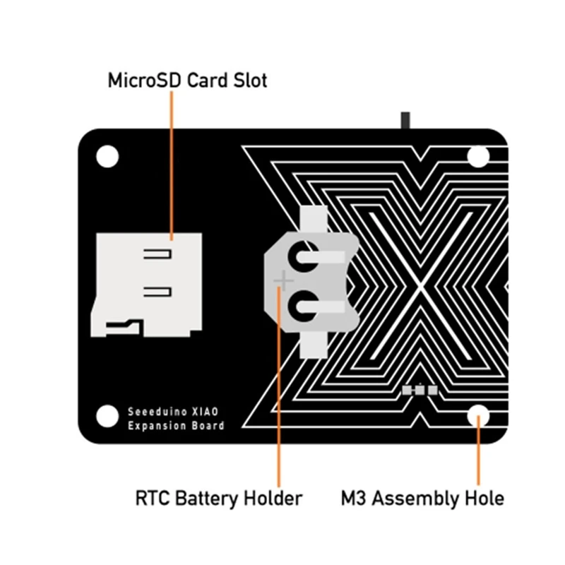 Base de placa de expansão para Seeed Studio para XIAO com Grove OLED - IIC, Uart, analógico/digital