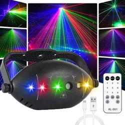 72 Patterns Mini Stage Lights Party Wedding Ambience Lights DJ Audience Remote Control Stage Lights LED Disco Lights Laser Stage