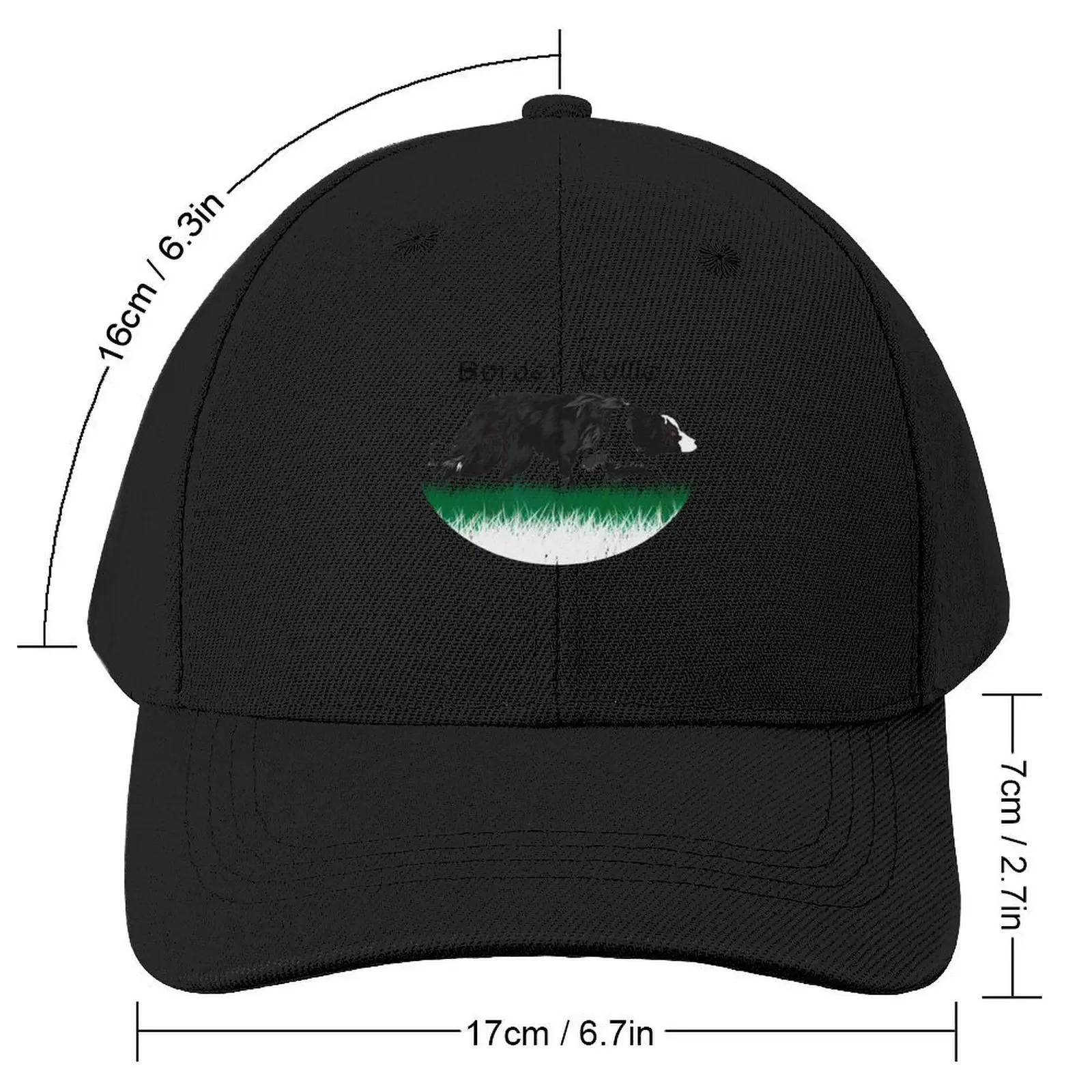 Border Collie Baseball Cap Golf Hat Man party Hat Men Caps Women's