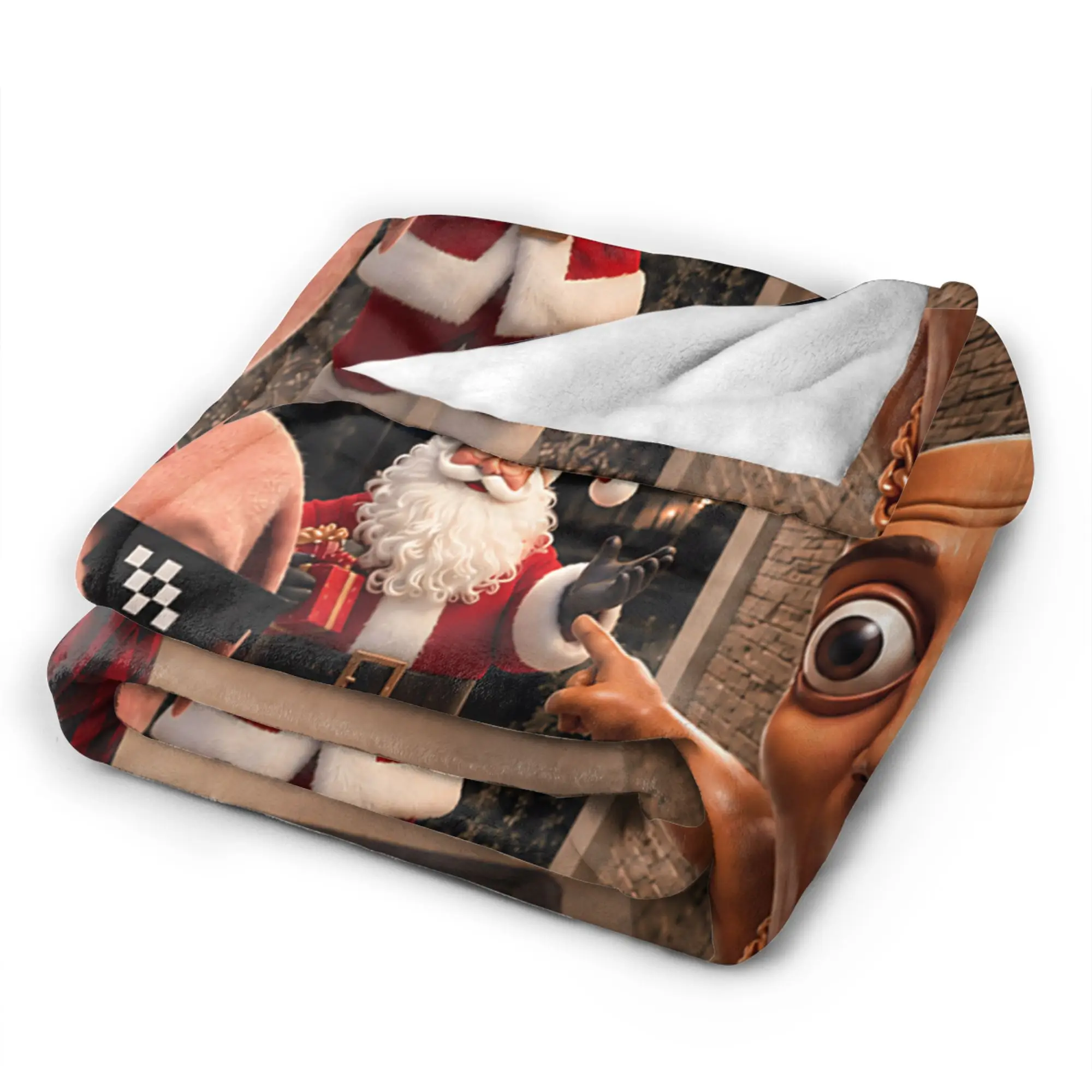 Motion Tung Tung Tung Sahur John Pork Christmas Super Soft Blanket For Home Decor Bedding Throws Spring Picnic Flannel Bedspread