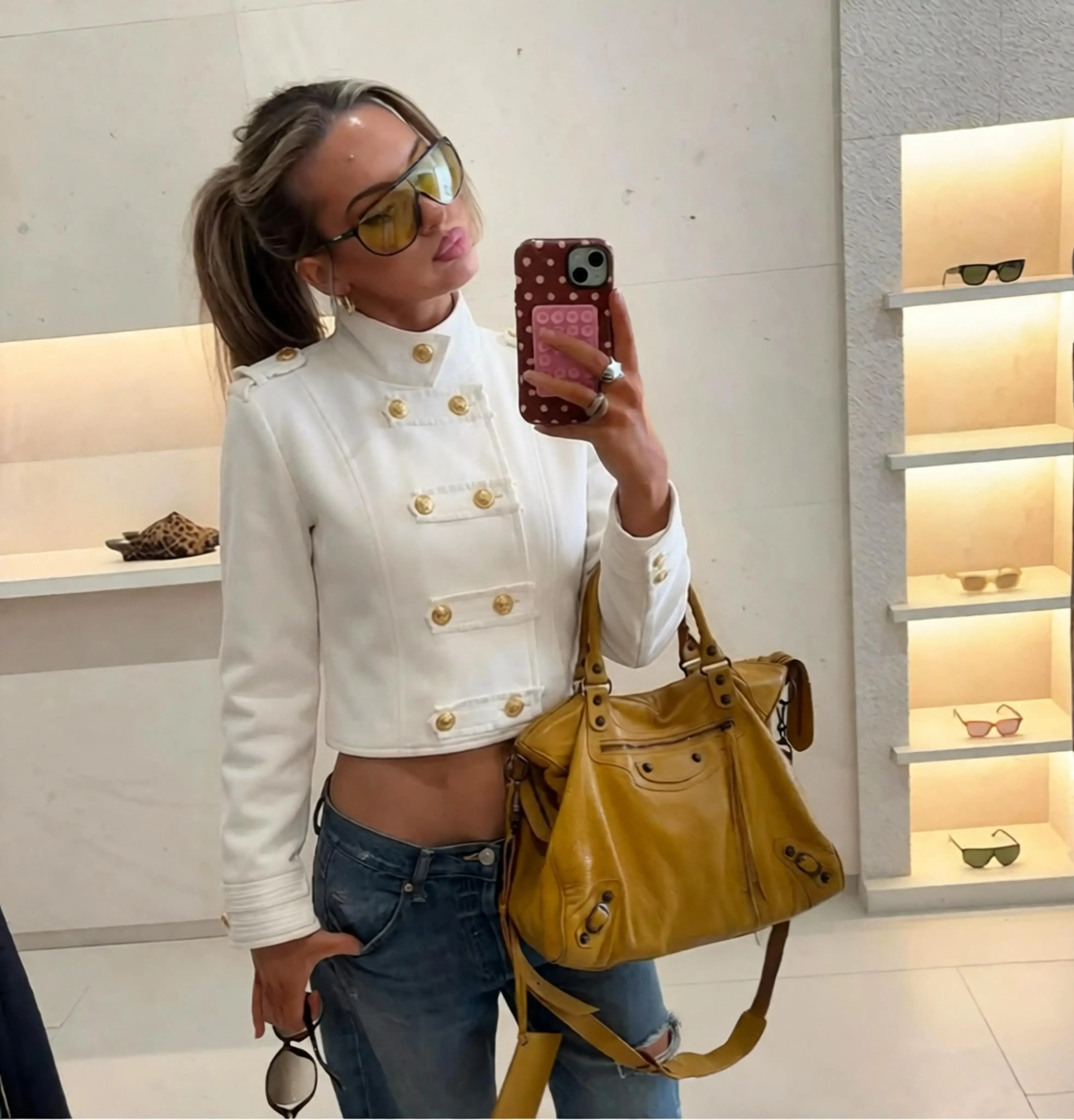 Vintage Short Women Jackets Spring Autumn Female Streetwear Double Breasted Long Sleeves Coat Lady Red Fashion Chic Outwears Top