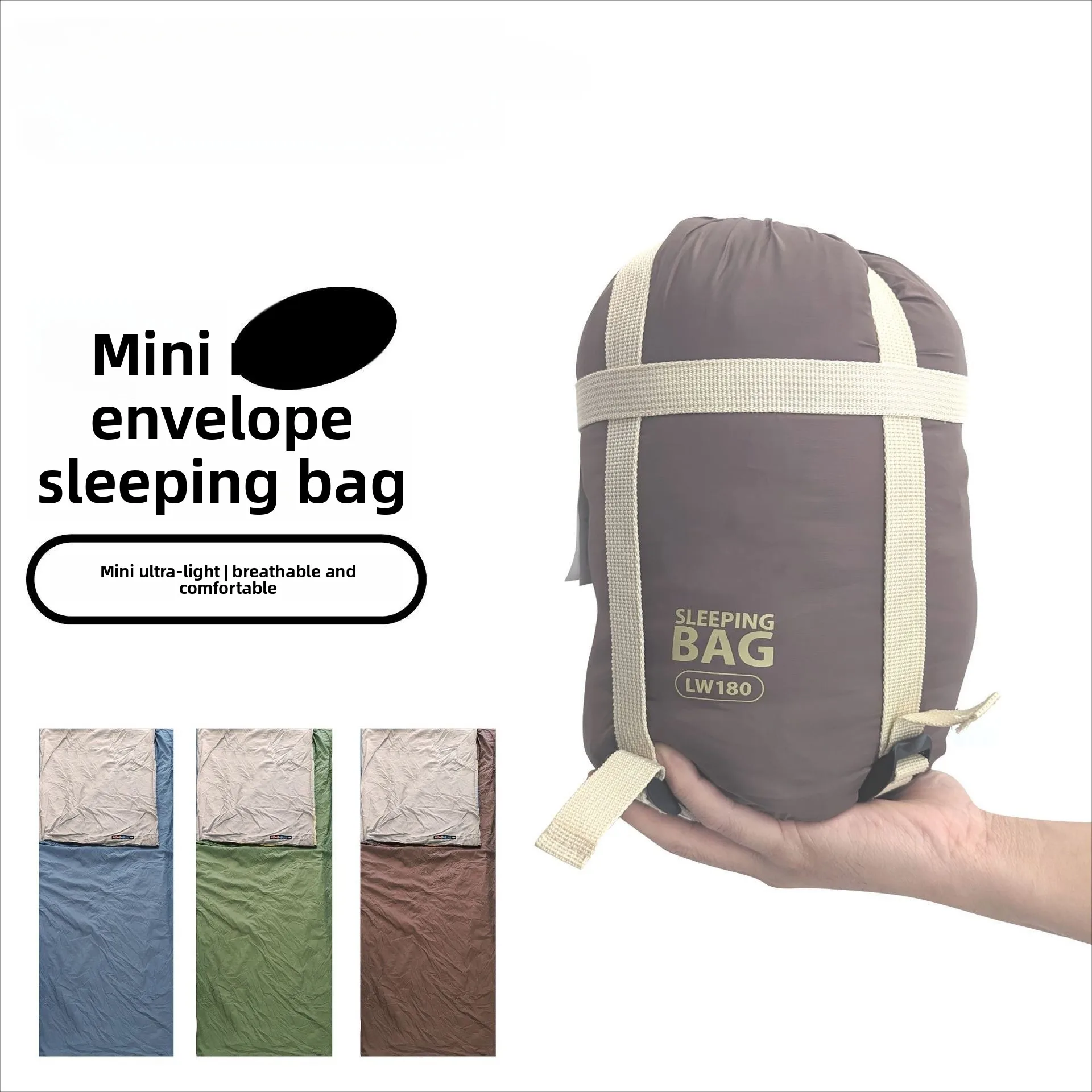 

Mini Adult Sleeping Bag, Cotton Filled Anti-dirty Sack, Washable Spliceable Lightweight Bag for Travel Camping Hiking Outdoor