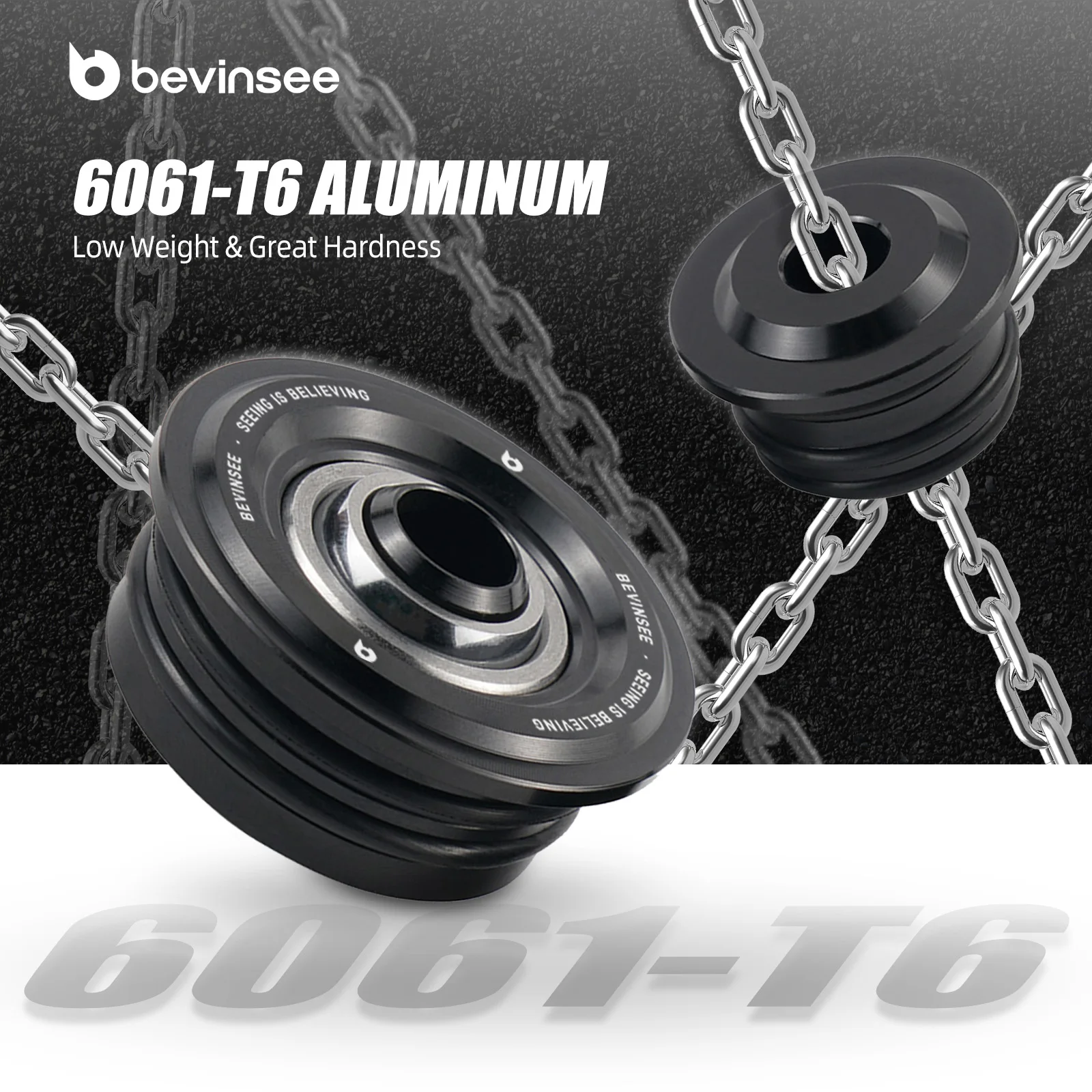 BEVINSEE Spherical Shifter Cable Bushings for Honda Accord 03-05/Civic Si 02-15, for Acura RSX 02-06/TSX 04-08