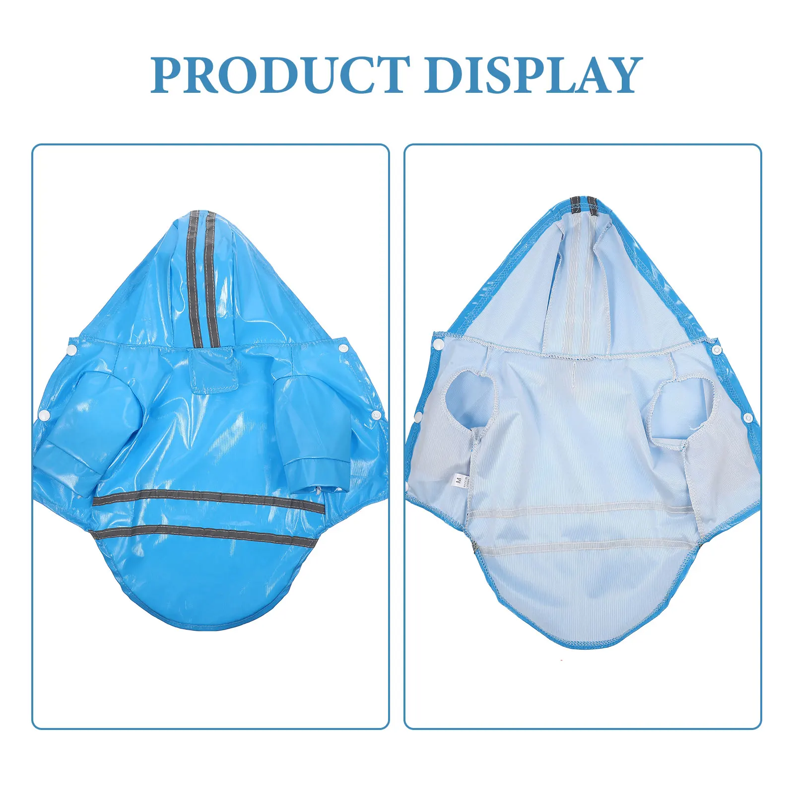 

Pet Raincoat Small Coats Raincoats Adjustable Dog Jacket for Dogs Large Reflective
