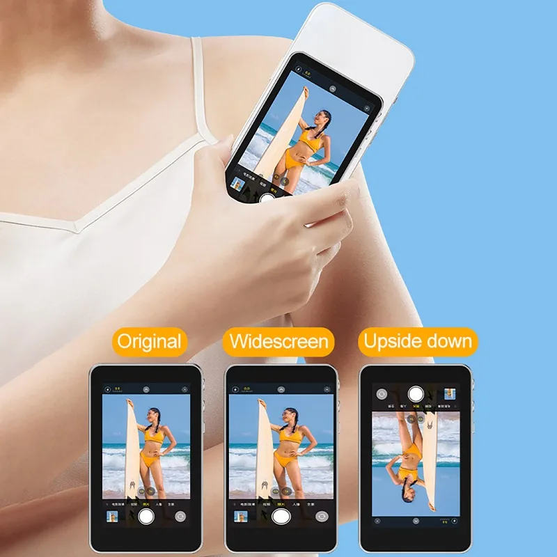 bluetooth-ワイヤレス磁気-selfie-スクリーンプロジェクター携帯電話リア分割画面デバイスライブ-selfie-写真ライブビデオ