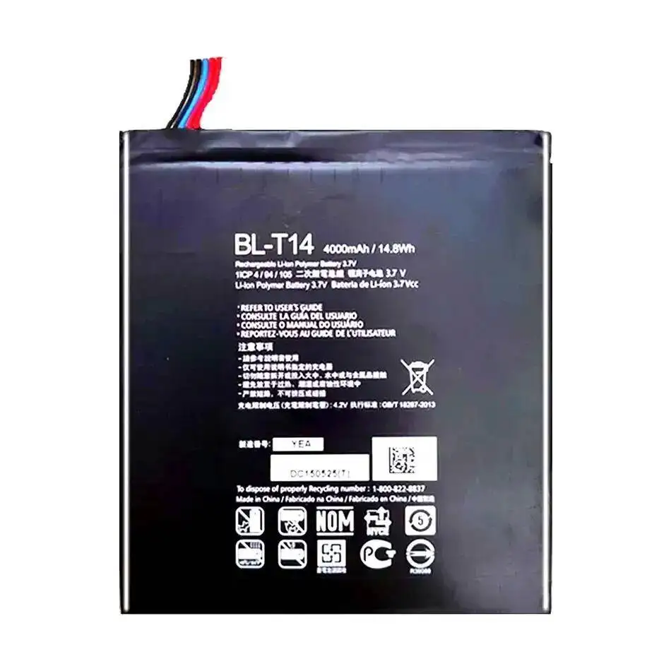 بطارية الجهاز اللوحي قوة موثوقة BL-T17 BL-M02 BL-T14 4000-8200Mah لـ LG G Pad 10.1 "F X 5 7.0 8.0 8.3 10.1