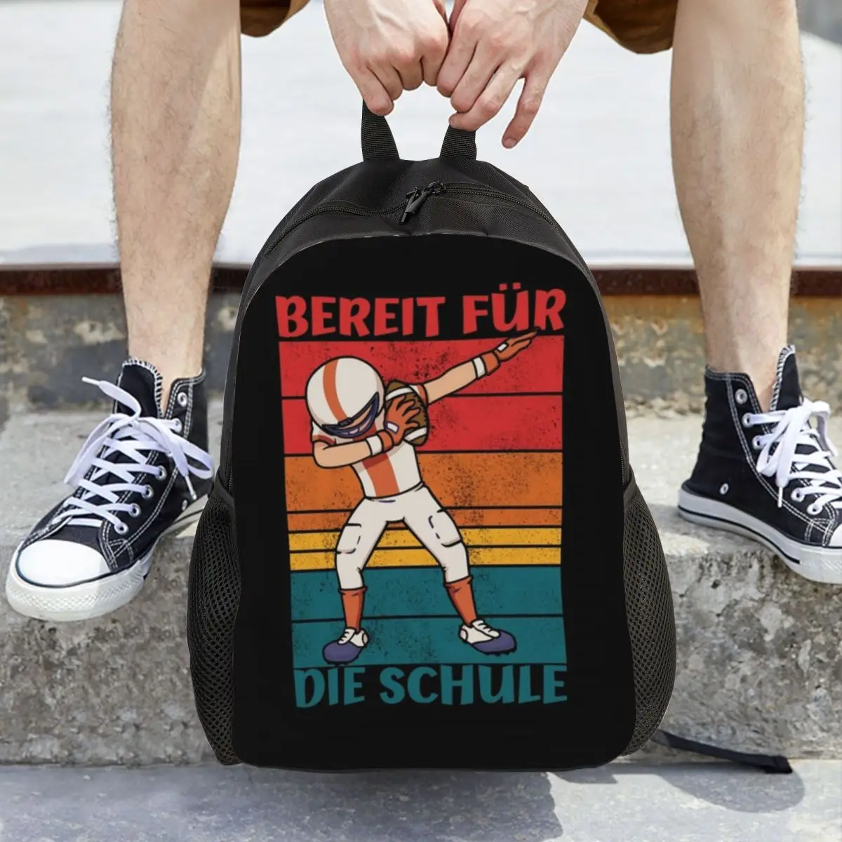 

American Football Ball Backpack Hot Sale Daypack Large Capacity Boys Girls BookBag School Bag Shoulder Bags for Men Women