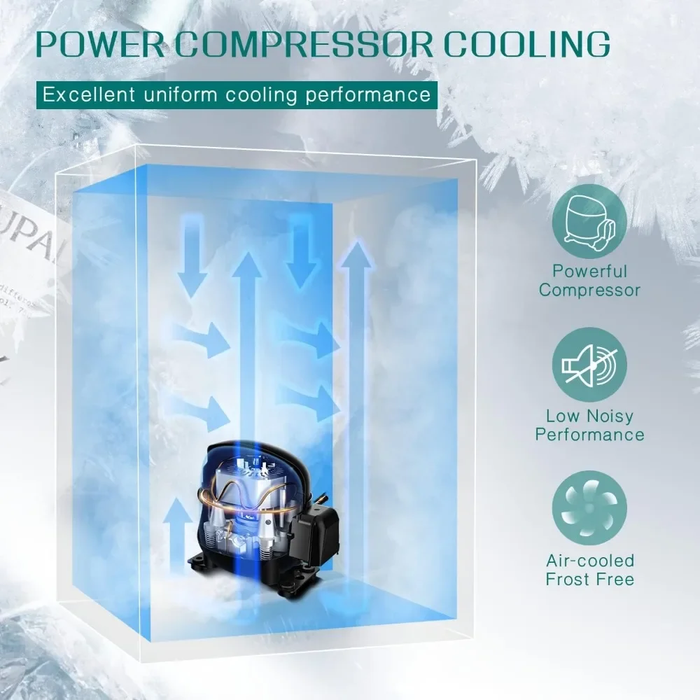 Refrigerador de bebidas, refrigerador de bebidas bajo encimera de 24 pulgadas para 154 latas con 32-41 ℉   Gama de temperatura, refrigerador de cerveza