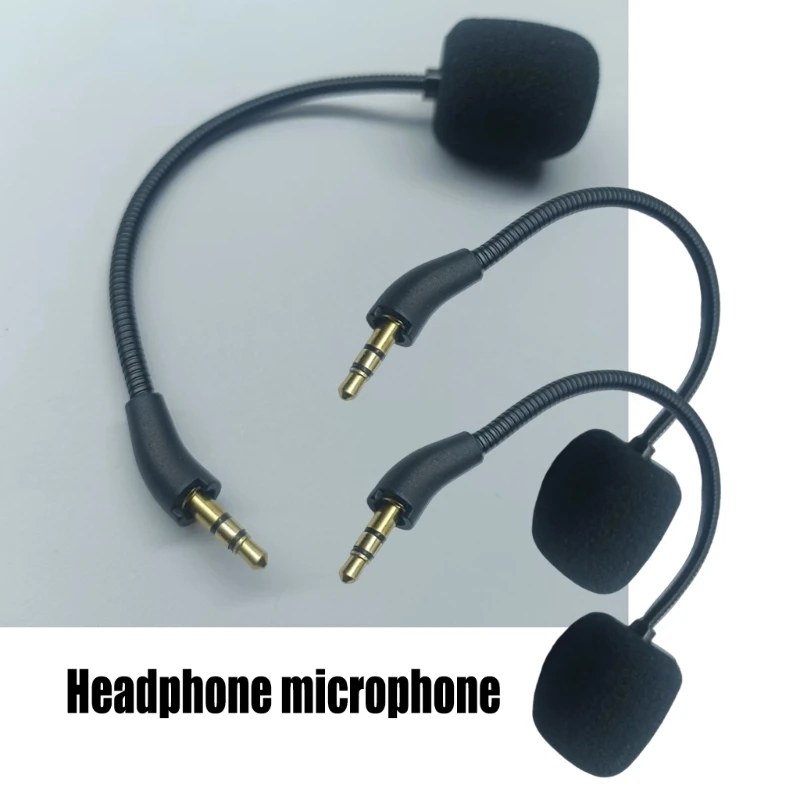 เปลี่ยนที่ถอดออกได้ 3.5 แจ็คไมโครโฟน 3.5 มม.พร้อมฟองน้ําสําหรับ Edifier K820NC หูฟังสําหรับเล่นเกม