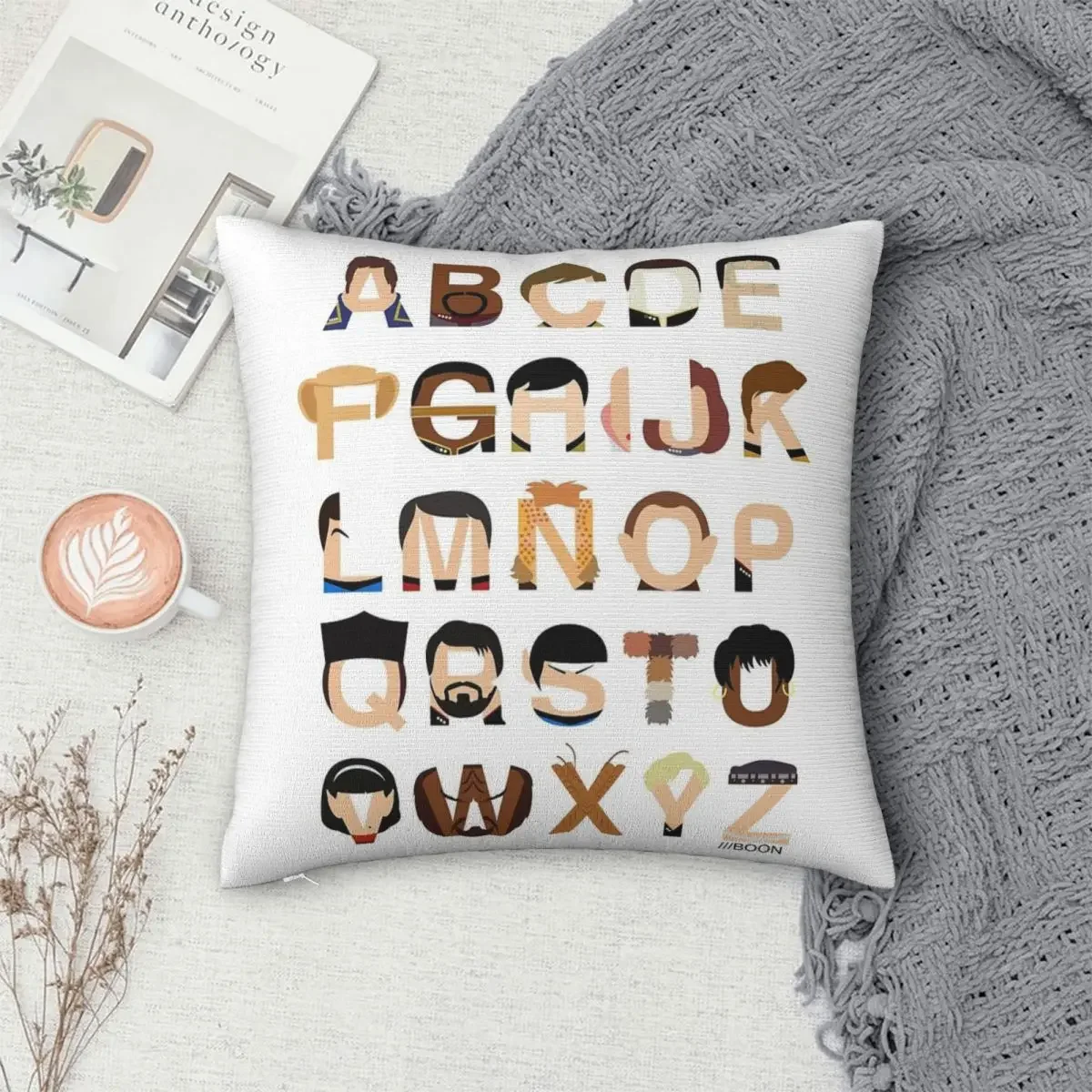 Alphabet Pillowcase Polyester Pillows Cover Cushion Comfort Throw Pillow Sofa Decorative Cushions Used for Bedroom Living Room