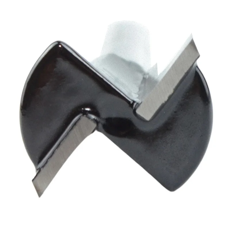 1pc 1/4 Arc Bending Router Bit Wood Veneer Crystal Plate Curved Bending Woodworking T-half Round Flat Slotted Milling Cutter