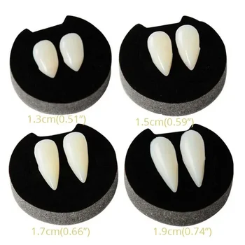 1-4Pcs Halloween Vampire Dentures Prop Halloween party Costume DIY Cosplay Props…