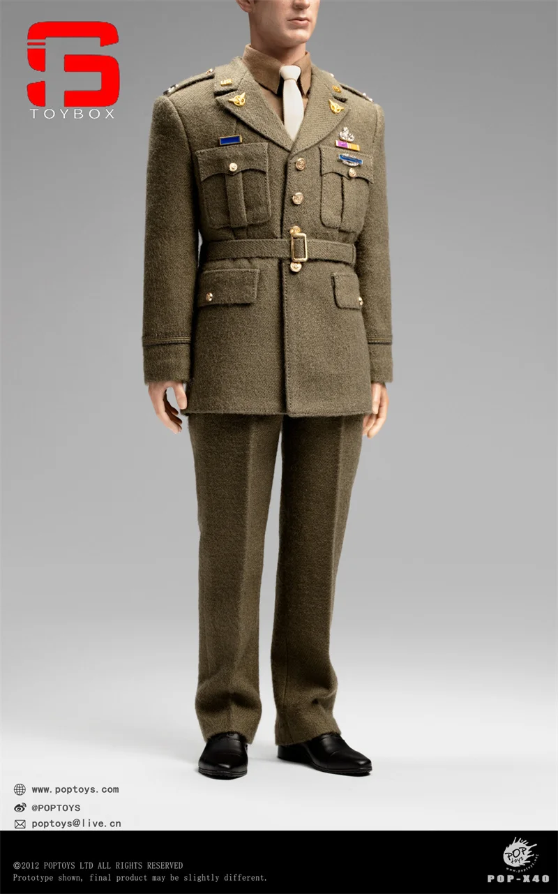 POPTOYS X40 1/6, uniforme de capitaine, costume, vêtements, modèle adapté à 12 pouces AL100046, figurine de soldat masculin, poupées corporelles, en Stock