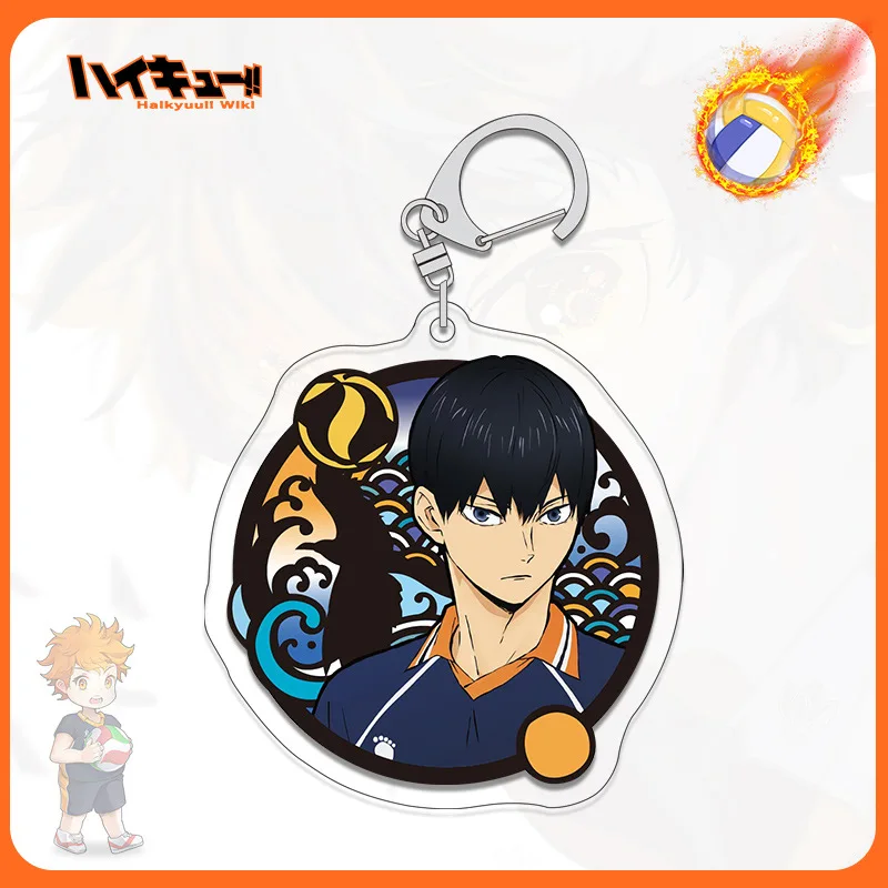 Volleyball Anime Acrylic Key Chains Shoyo Tobio Kageyama Kei Tsukishima Kotaro Bokuto Fashion Jewelry Pendant for Birthday Gifts
