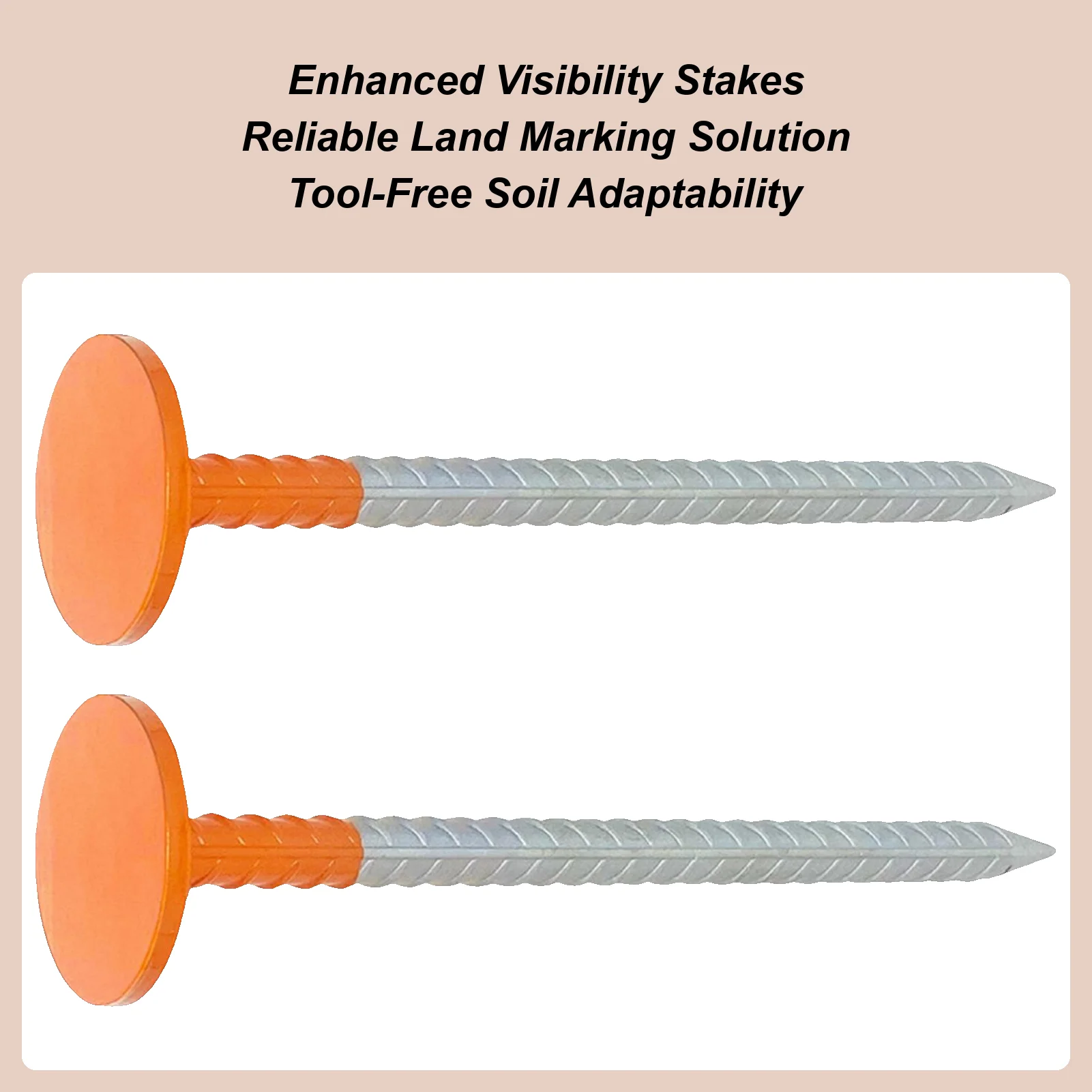 

Маркеры для линии собственности, состоящие из 2 предметов, устойчивые к атмосферным воздействиям, 12-дюймовые низкопрофильные маркеры для обследования, граничные колья для садовой тропы, двора, подъездной дороги