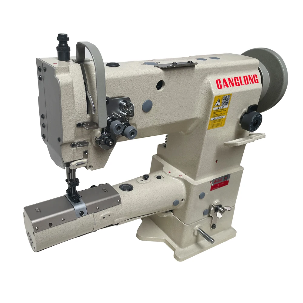 GL-1342 Double Needle Walking Foot Thick Material Cylinder Bed Leather Sewing Machine for Bag Price