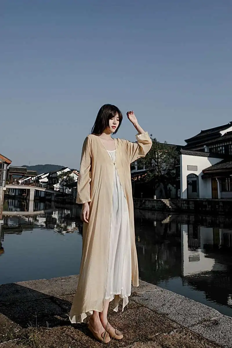 UMI MAO Chinese Wind Harajuku Wind Dark Mountain Wind Spring Summer Cold Infection Plant Infection Coat Women Femme Cardigan