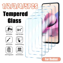 1/2/3/4/5PCS Tempered Glass For Redmi Note 12 11 Pro Plus 5G 10 Pro 9 8 7 11S 10S 9S Screen Protector for Redmi 12C 10C 9A 9C 9T