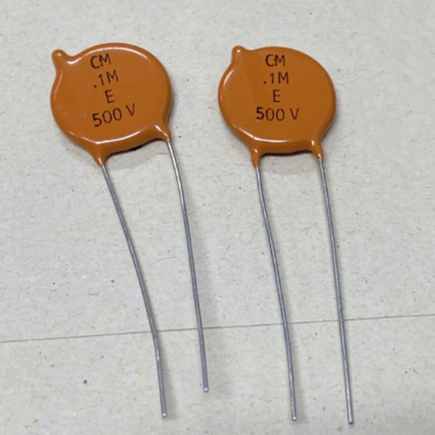 10pcs 0.1uF CM .1M E 500V 100nF 104 Z5U CERA-MITE 20mm sprague Large volume safety standard ceramic capacitor