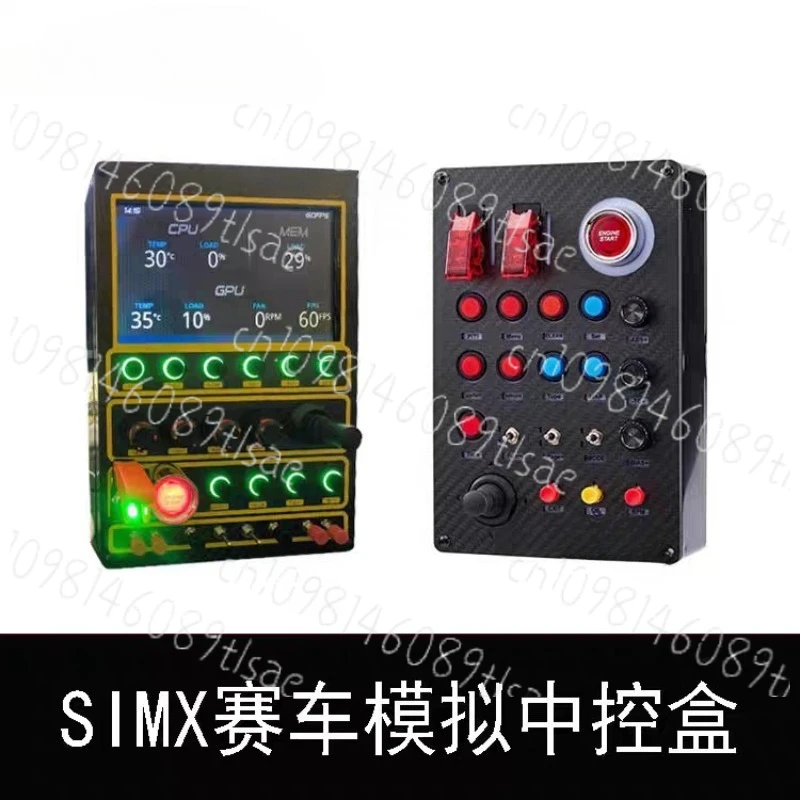 

7-Inch & 3.5-Inch LCD Screen Racing Control Box Simulator – PC Secondary Screen Compatible with Simdid, Simagic, Fanatec