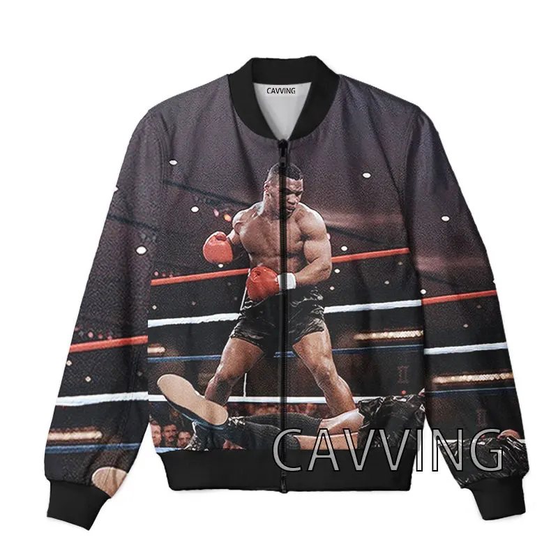 CAVVING 3D Printed  Mike Tyson  Zipper Bomber Jackets Men Overcoat Mens Coat Zip Up Jackets for Women/Men  Z02