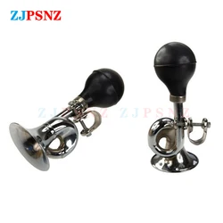 Bicycle Air Horn Safe Bell Ring Handlebar Non-Electronic Trumpet Cycling Loud Bells Alloy Retro Trumpet Honking Bike Accessories