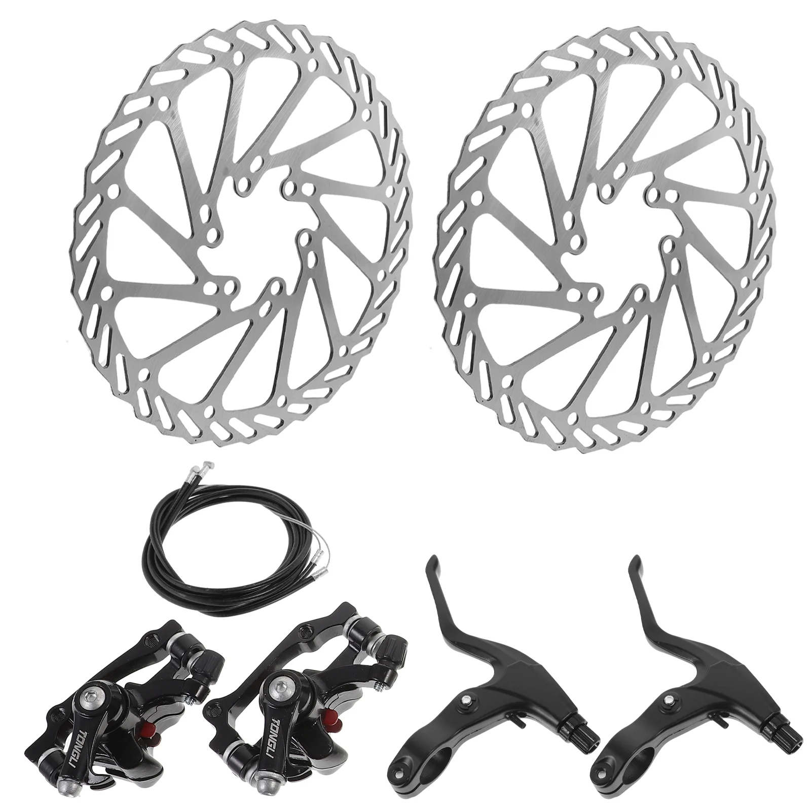 

Bicycle Disc Brake Brakes For Mountain Bike Alloy Floating Rotors Conversion Kit Aluminum