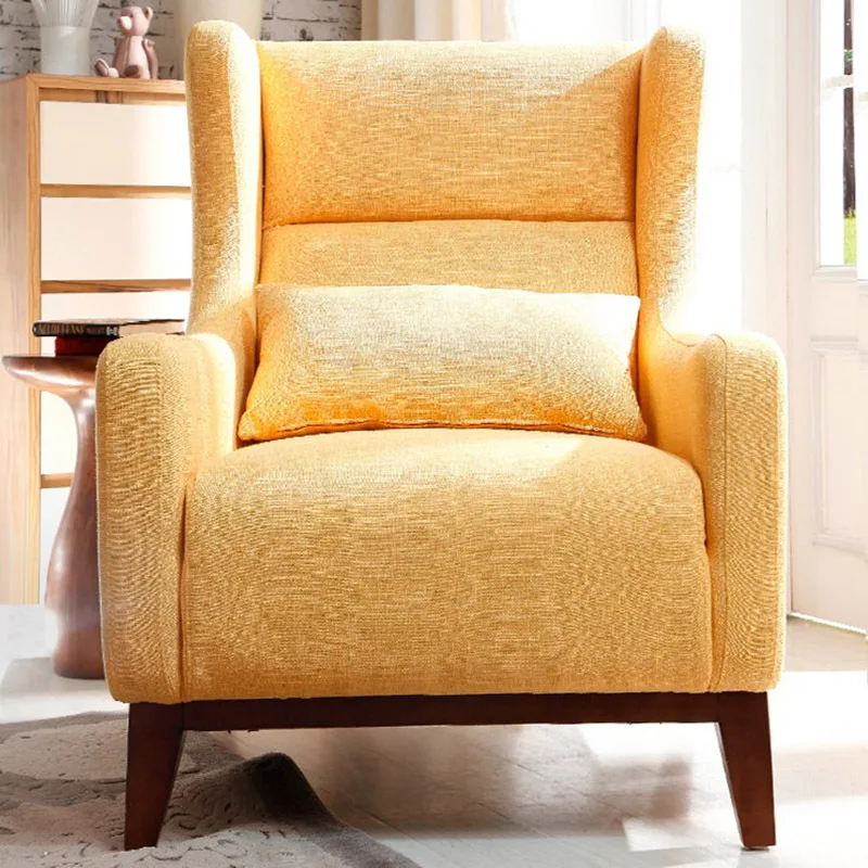 Linen sofa, simple fabric sofa, lazy sofa