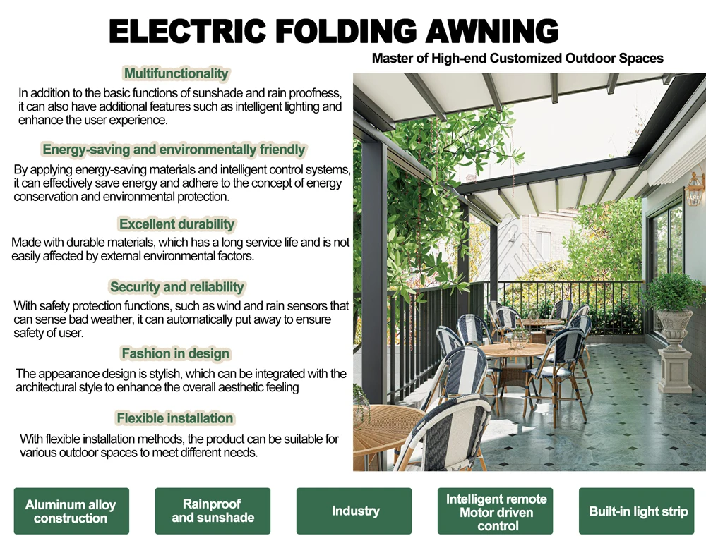 Large-Scale Outdoor Aluminum Parking Awning Canopy