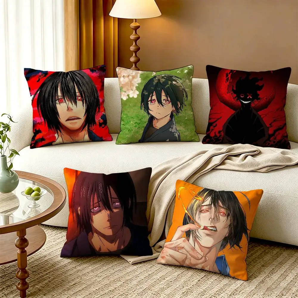 Anime F-Fire Force Benimaru S-Shinmon Pillow Case Cushion Cover Throw Pillow Case For Car Sofa