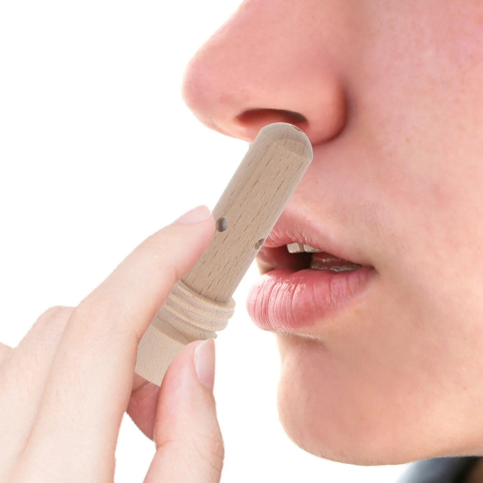 Wooden Nasal Inhaler Stick for Essential Oils Aromatherapy Scent Sniffing Portable Reusable Fragrance Inhaler Tube Natural