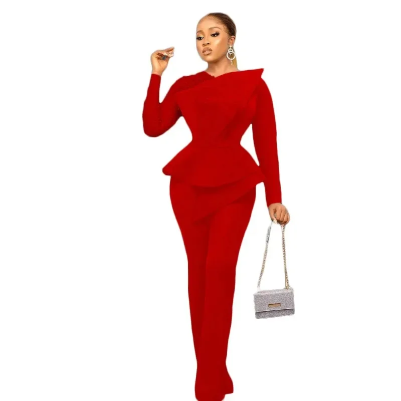 Women Jumpsuit Vintage Beaded Long Sleeve Patchwork Mesh One Piece Romper Beading Elegant Party Birthday Event African New