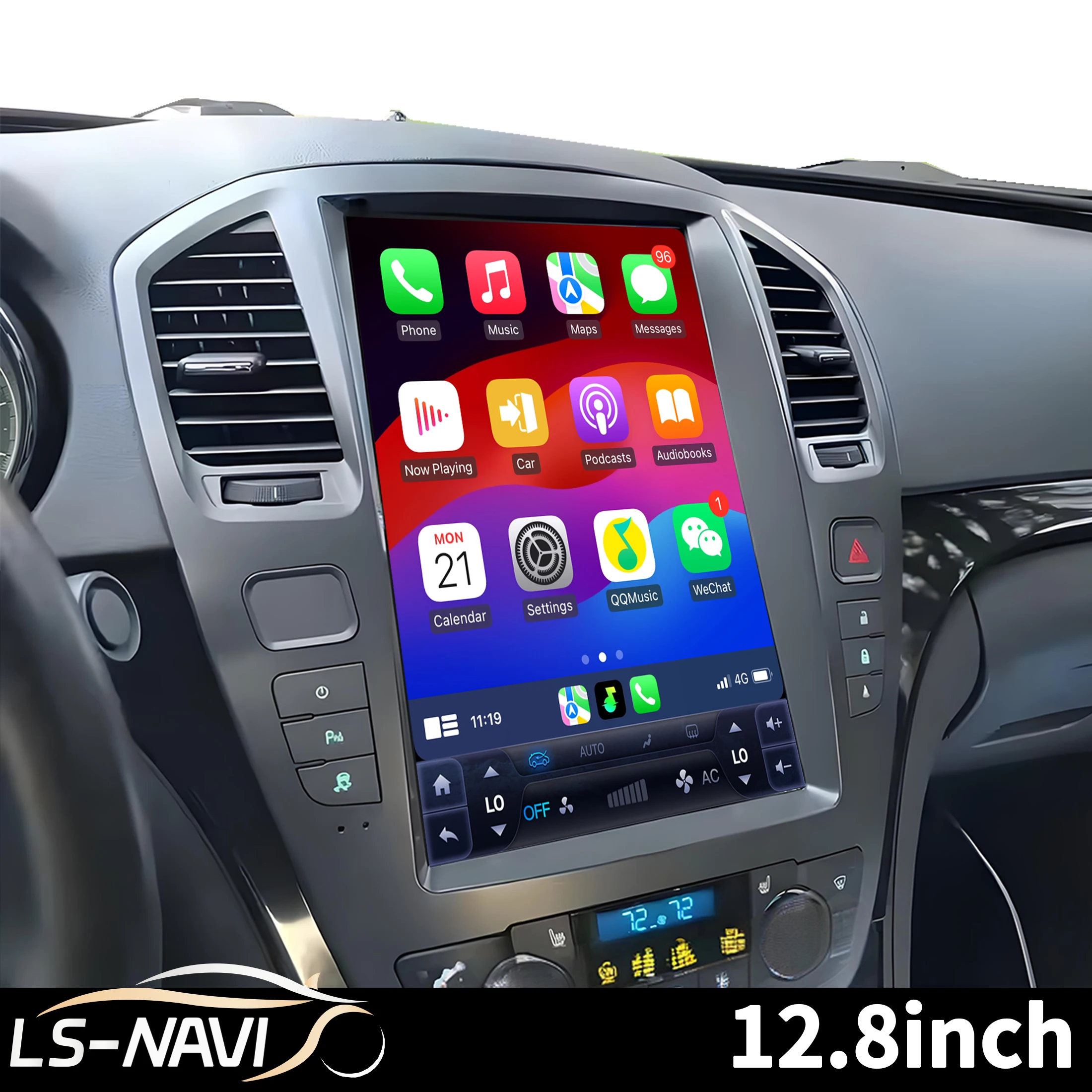 

12.8 Inch Car Radio for Opel Insignia Buick Regal 2008-2013 Android 14 4G GPS Wireless Bluetooth CarPlay Touch Screen Head Unit