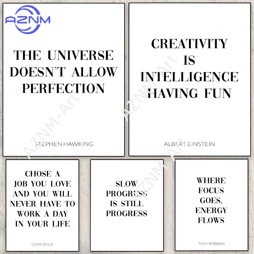 Motivation Success Quotes Poster Perfect Space Sticker Self Adhesive for Office Home Theater Wall Art Decor Fancy Gift