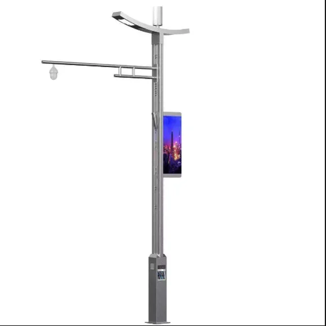 Street Signage Advertising P3.07  Lamp Pole Led Signage Street Light Poster Led Displays Outdoor Lamp Pole Led Signage