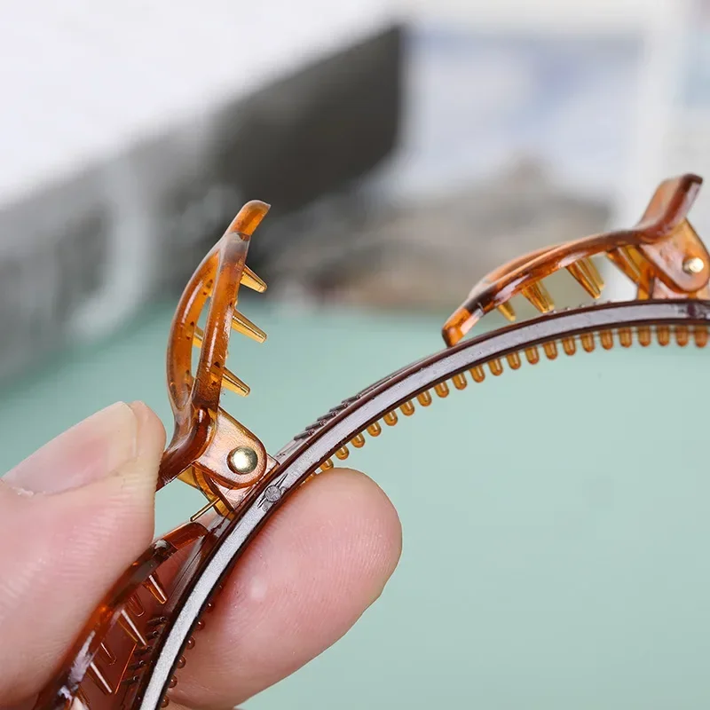 1/2 pièces multicouche creux tressé femmes frange bandeau coiffure fer accessoires pince à cheveux