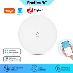 Sensor de fugas de agua Tuya ZigBee, Sensor de inmersión de agua para el hogar inteligente, automatización, protección de seguridad, Detector de fugas