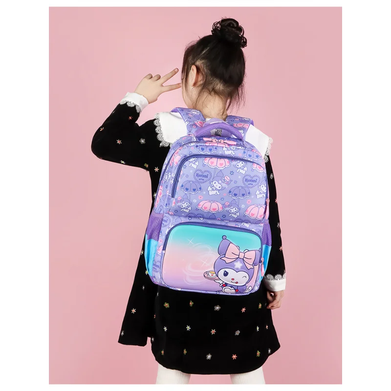 Sanrio Kulomi Cartoon Cute Children's Backpack Fashion Printed School Bag Lightweight Simple Travel Small Backpack