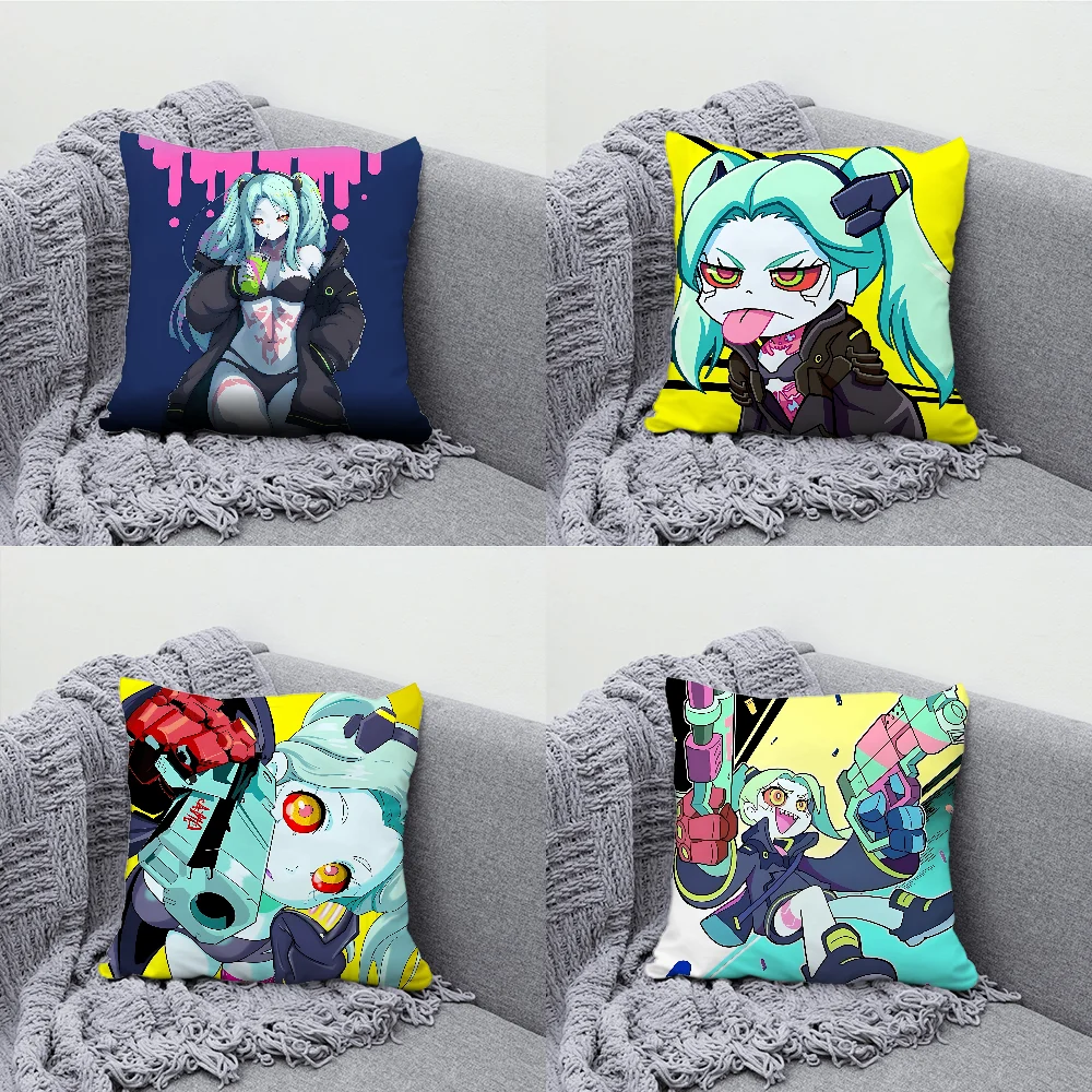 Rebecca C-Cyberpunk E-Edgerunner Pillow Case Soft Cushion Cases for Farmhouse Sofa Decor Home Decorations and Pillow Case