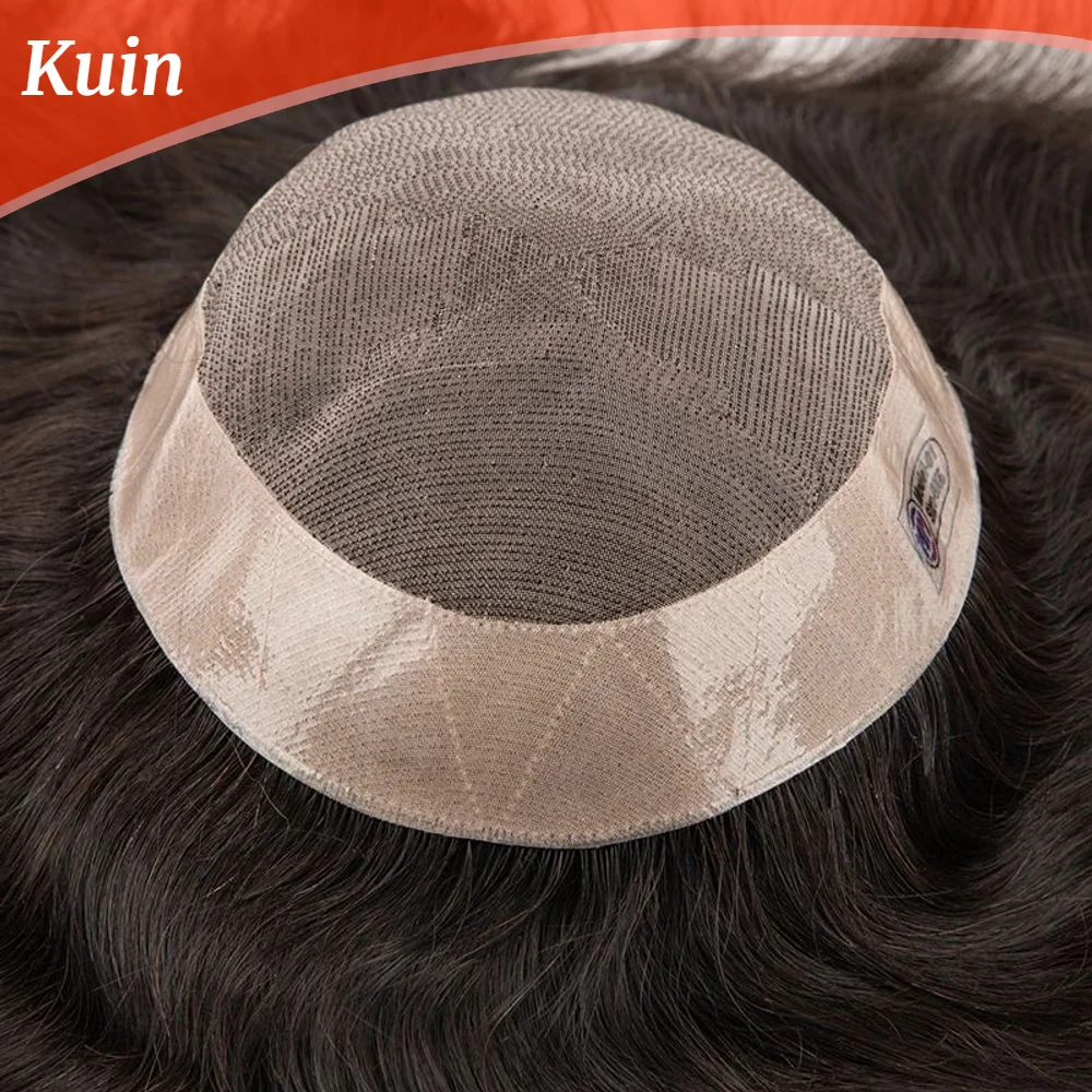 

Wig For Men Human Hair Toupee Fine Mono NPU Men's Capillary Prosthesis Durable Indian Hair Replacement System Natural Hairpiece