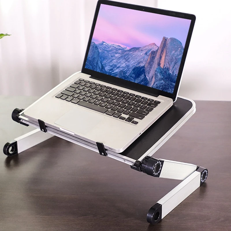 Bureau d'ordinateur portable pliable et réglable, support de table d'ordinateur, tour d'ordinateur portable avec les religions