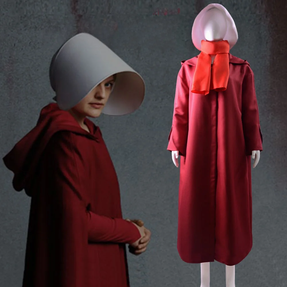 

Handmaid's Tale Cosplay Costume Women's Full Set Halloween Performance Clothes Chinese Production Ethnic Stage Costume
