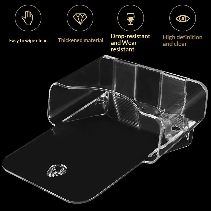 A6 1/2/3Layers Brochure Holder Clear Flyer Menu Paper Card Stand Display Rack Card Storage view 5