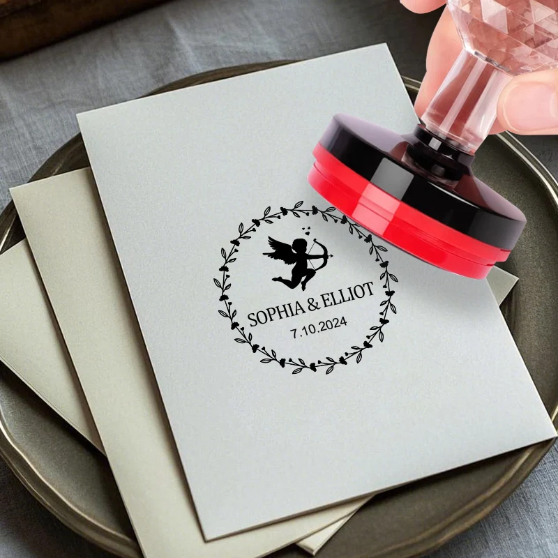 Custom-Made Seal Stamp for Wedding Stationery - Engraved DIY Craft Tools, Popular Calligraphy Supplies & Event Decor Accessories - view 3