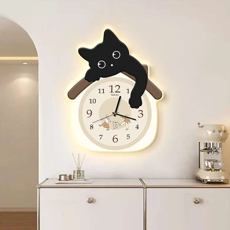 Silent Fashion Wall Watch Korean Vintage Modern Aesthetic Wall Watch Minimalist Nordic Luxury Design Bedrooms Horloge Home Decor
