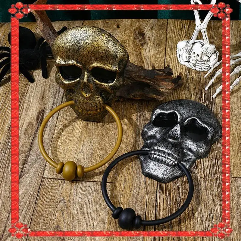 24-Hour Delivery Halloween Door Bell Skull Haunted Doorbell With Sound Light-Up Eyeball Scary Halloween Party Props For Front Do