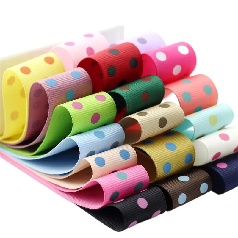 Nastro per parrucchiere, nastro di raso per decorazione, fiocco fai da te, fatto a mano, a costine, nastri, T-046, 5 m per lotto, 25 mm