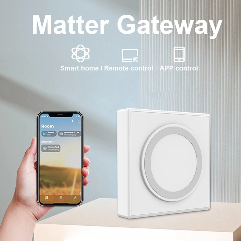 Graffiti Zigbee Wired Gateway For Matter Protocol Smart Home Network Hub Remote Multifunction Control Gateway