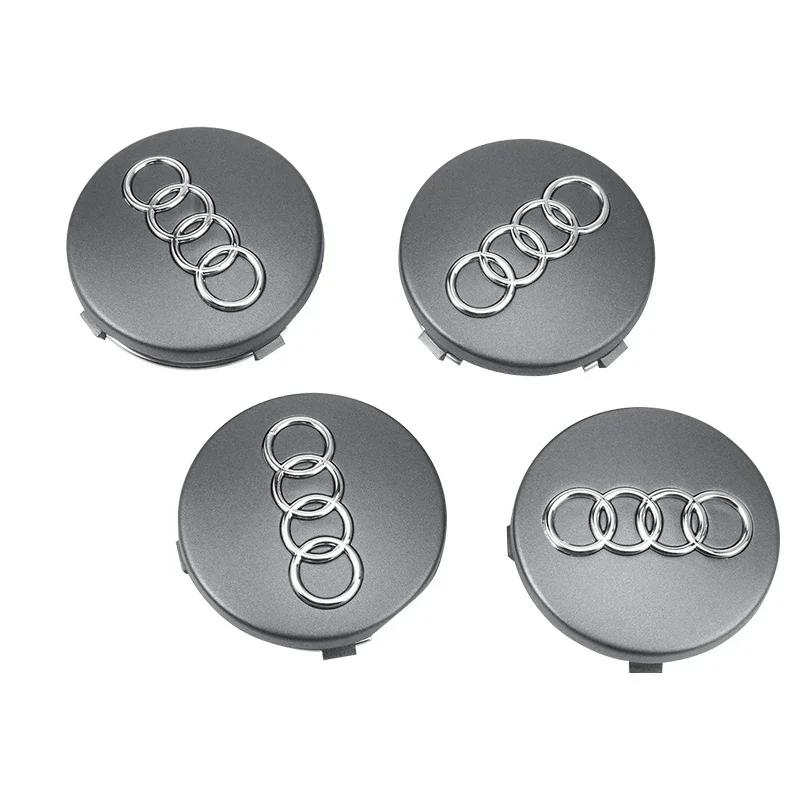 4 sztuk/partia 60mm czarna obręcz koła na piastę emblemat dla Audi Q3 Q5 Q7 Q8 TT S6 S7 R8 RS5 4 b0601170 akcesoria dekoracyjne