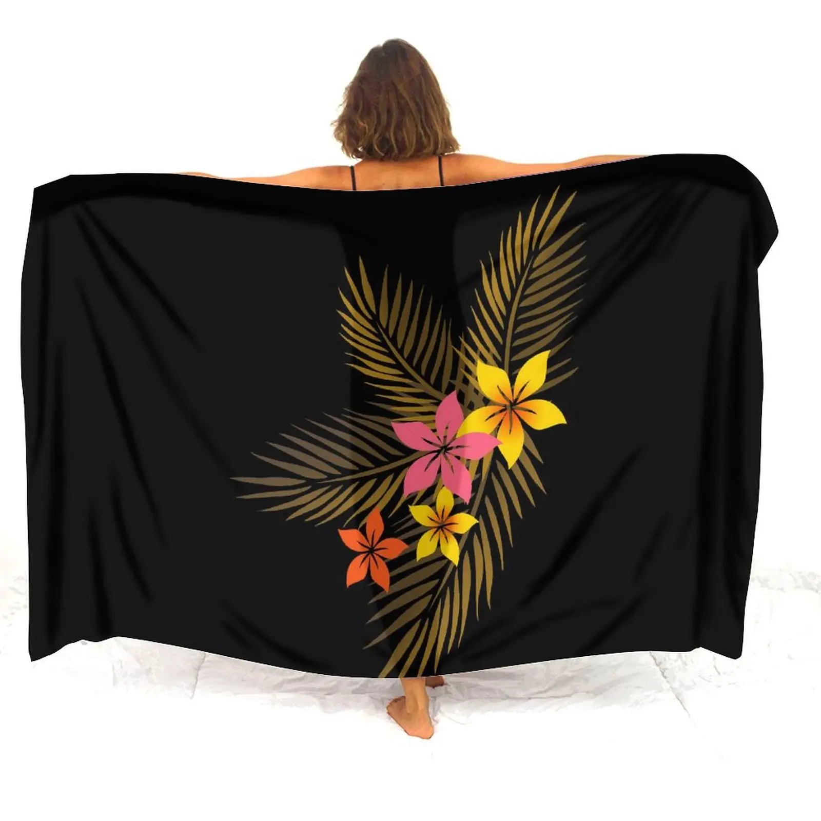 Nieuw op maat ontworpen sarong spiegelhaar perfecte strandjurk Polynesische print explosieve zomer damessluier